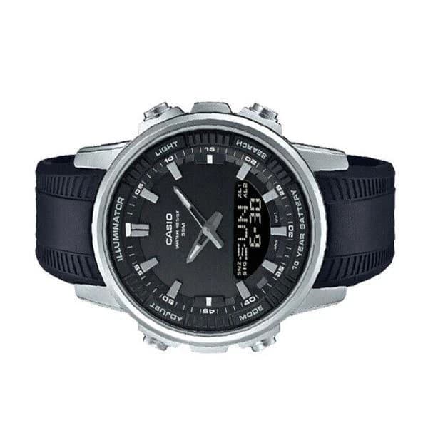 Casio Enticer AMW-880-1AVDF World Time Telememo Analog Digital Men's Watch