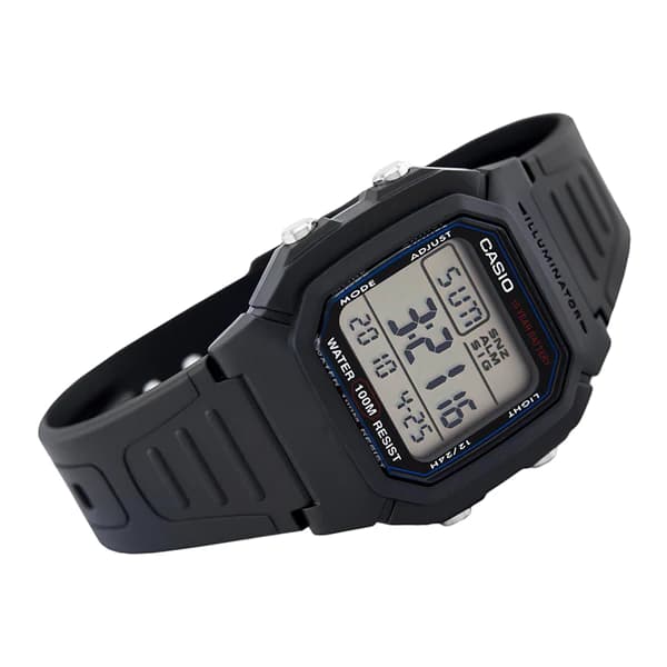 Casio W-800H-1AVDF Digital Dual Time Fiber Belt Watch