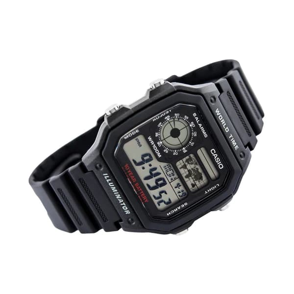 Casio AE-1200WH-1AVDF World Time Fiber Belt Men's Watch