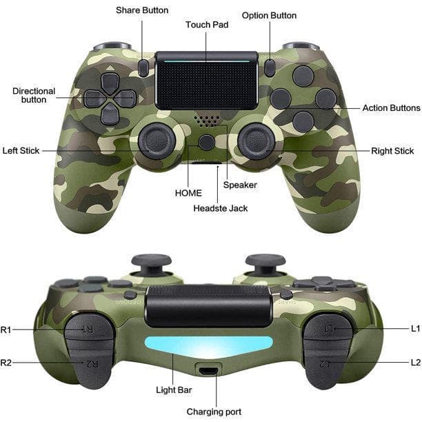 PS4 DualShock 4 Wireless Controller for PlayStation 4 (A Grade) - Green Camo