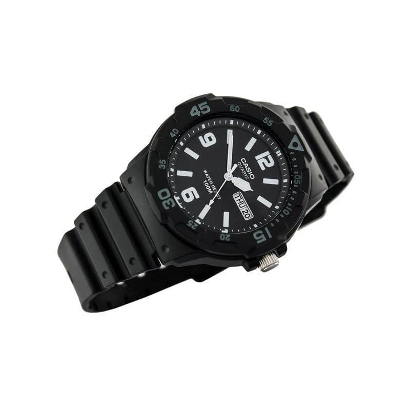 Casio Youth Day Date Resin Belt Watch MRW-200H-1B2VDF
