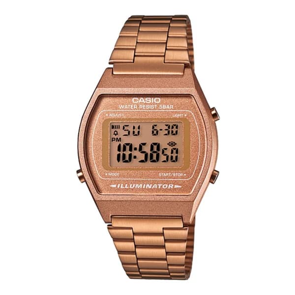 Casio Classic Digital Rose Gold Chain Watch B640WC-5ADF