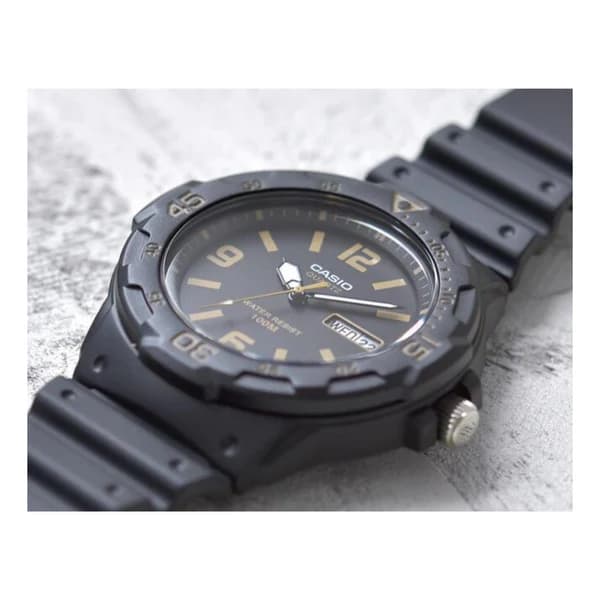 Casio Youth Day Date Resin Belt Watch MRW-200H-1B3VDF