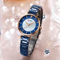 Curren 9072L Montre Femme Women’s Bracelet Watch – Blue