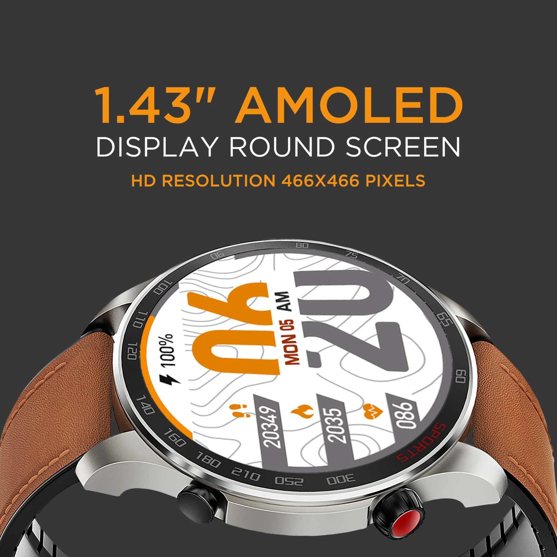 XTRA Active R38 AMOLED Calling Smartwatch