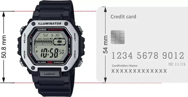 Casio LED Illuminator Black Digital Watch MWD-110H-1AVDF