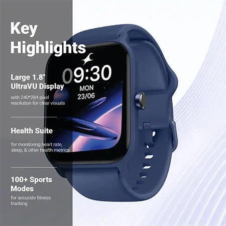 Fastrack Reflex Kruz | Large UltraVU Display | BT Calling Smart Watch | 10 DAYS ON A SINGLE CHARGE | WATER RESISTANCE-IP68 | 12 MONTHS WARRANTY