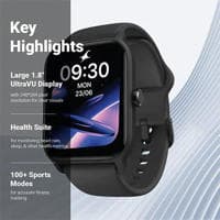 Fastrack Reflex Kruz | Large UltraVU Display | BT Calling Smart Watch | 10 DAYS ON A SINGLE CHARGE | WATER RESISTANCE-IP68 | 12 MONTHS WARRANTY