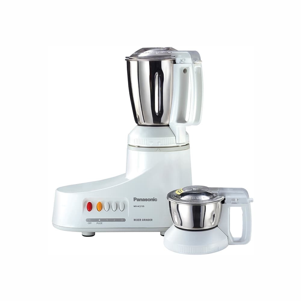 PANASONIC (MX-AC210S) SUPER MIXER GRINDER 2 JARS, WHITE