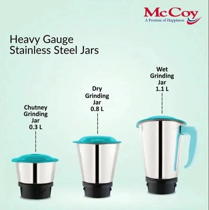 McCoy GEM Sapphire 500W 3 Jars Mixer Grinder