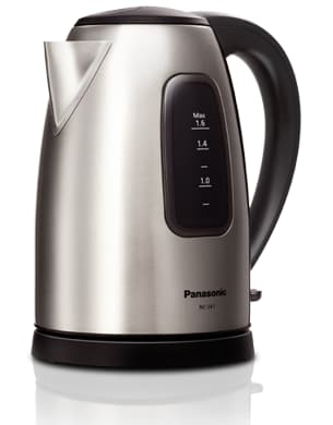 Panasonic NC-SK1 Electric Kettle Breakfast Series - 1.6 Liter - Black and Silver