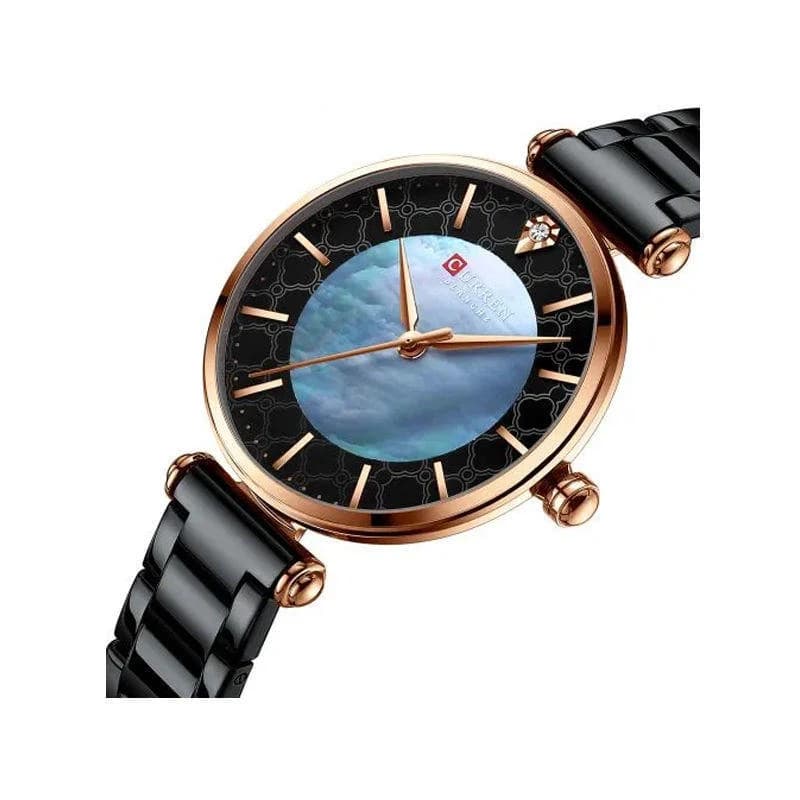 Curren 9072L Montre Femme Women’s Bracelet Watch – Black