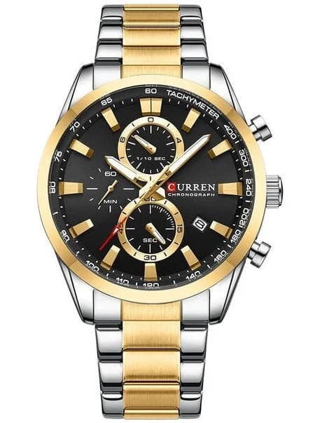 Curren 8446 Luxury Brand Watch for Men - Gold Black