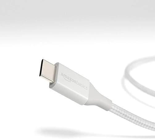 AmazonBasics Double Braided Nylon USB Type-C to Type-C 2.0 Cable