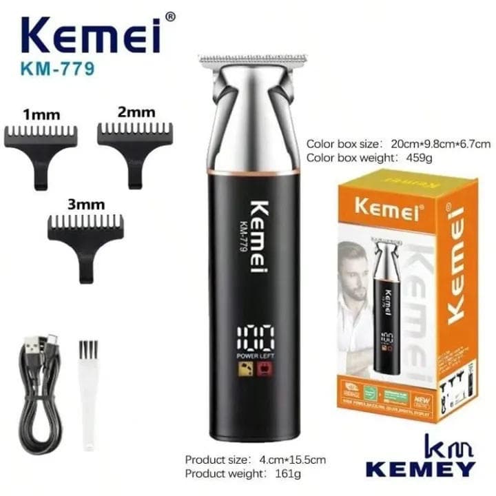Kemei KM-779 Rechargeable Hair Trimmer for Men