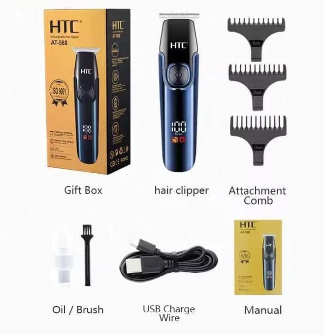 HTC AT-588 Professional Rechargeable Hair Clipper