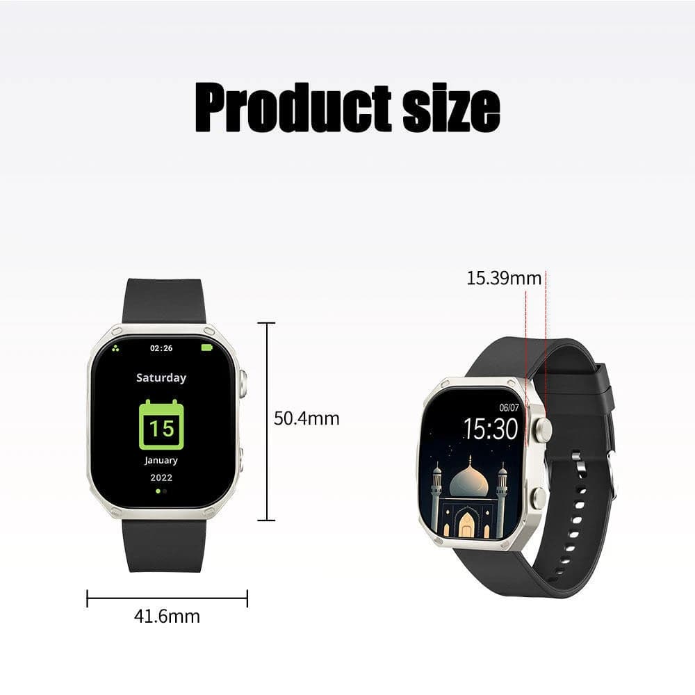 Mifon Pro Curved OLED Islamic Smart Watch with Calling Feature