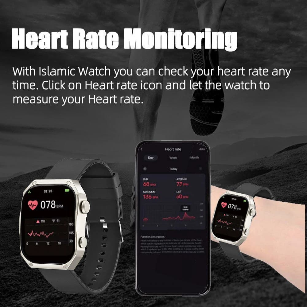 Mifon Pro Curved OLED Islamic Smart Watch with Calling Feature