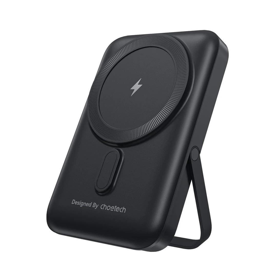 Choetech B743 10000mAh 20W MagLeap Wireless Power Bank Black with Phone Holder