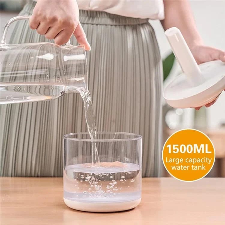 DQ121 1.5L Household Cordless Nano-mist Humidifier. Air Purifier Essential Oil Purifier Aroma Diffuser Large Capacity Humidifier for Home Office -