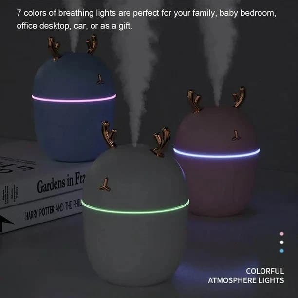 F11 Portable Mini Humidifier Usb Desk Air Humidifier 300Ml Aroma Essential Oil Diffuser For Home Car Usb Fogger Mist Maker With Led Night Lamp