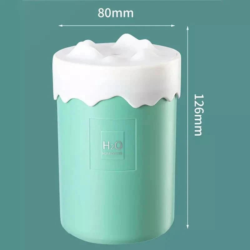 Snow Mountain Air Humidifier, USB Mini Portable Car Air Purifier, Aroma Essential Oil Diffuser, USB Mist Maker, Mini Portable Ultrasonic Air Humidifer