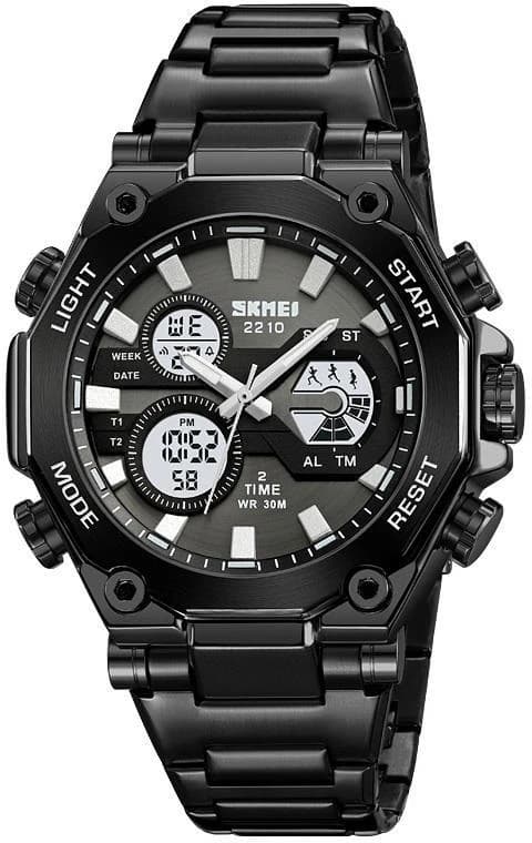 SKMEI 2210 Black Dial Watch for Men - Black