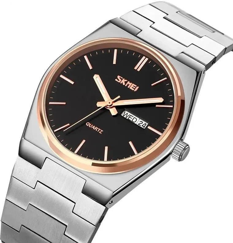 Skmei 9288 Stainless Steel luxury Watch for Men’s - Black Gold