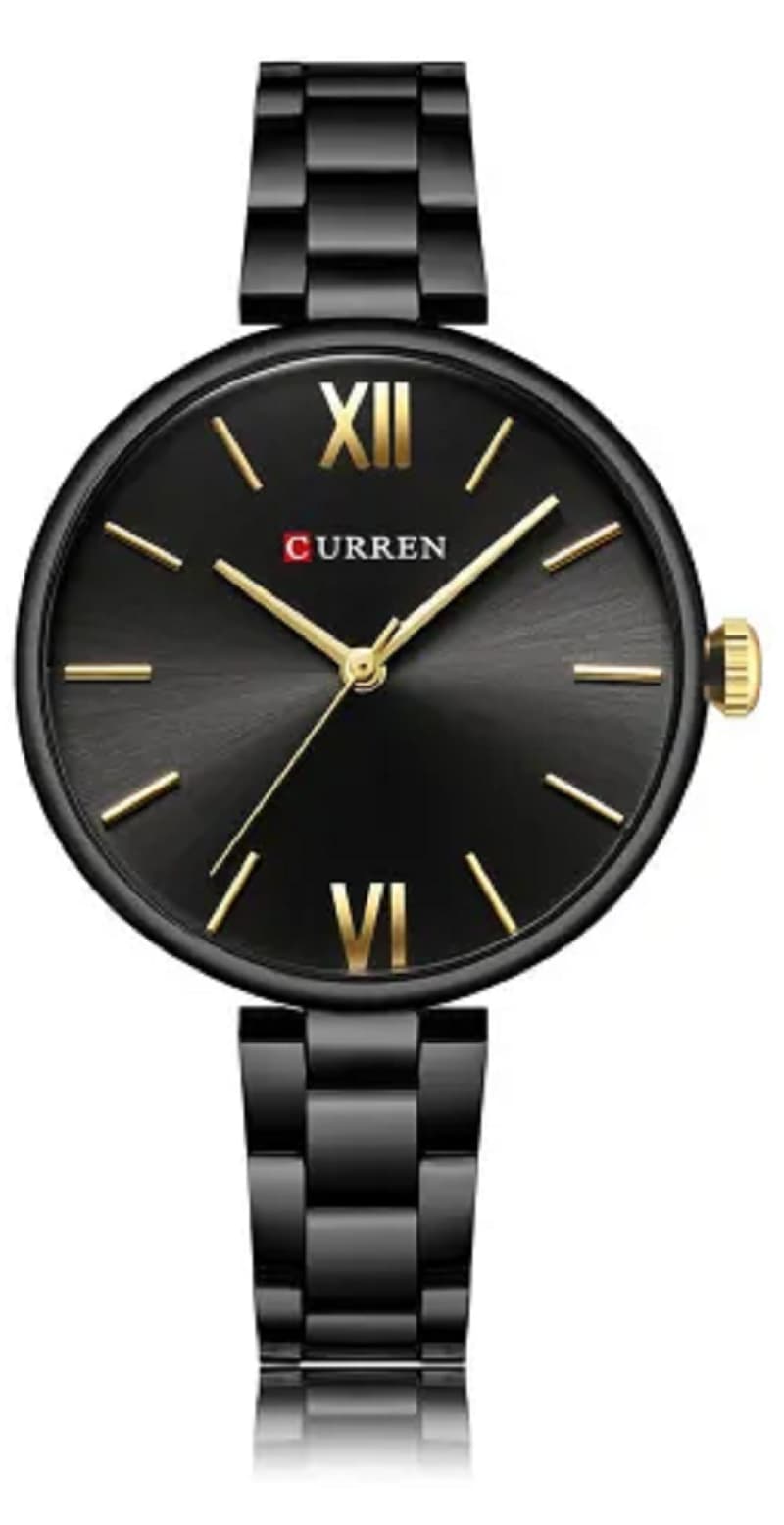 CURREN 9017 Luxury Brand Watch – For Women – Black