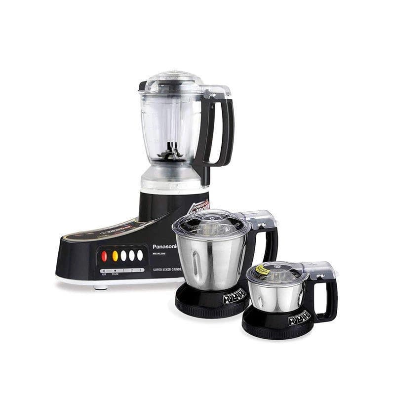 Panasonic MX-AC300 1000W 3 Jars Super Mixer Grinder - (Black)