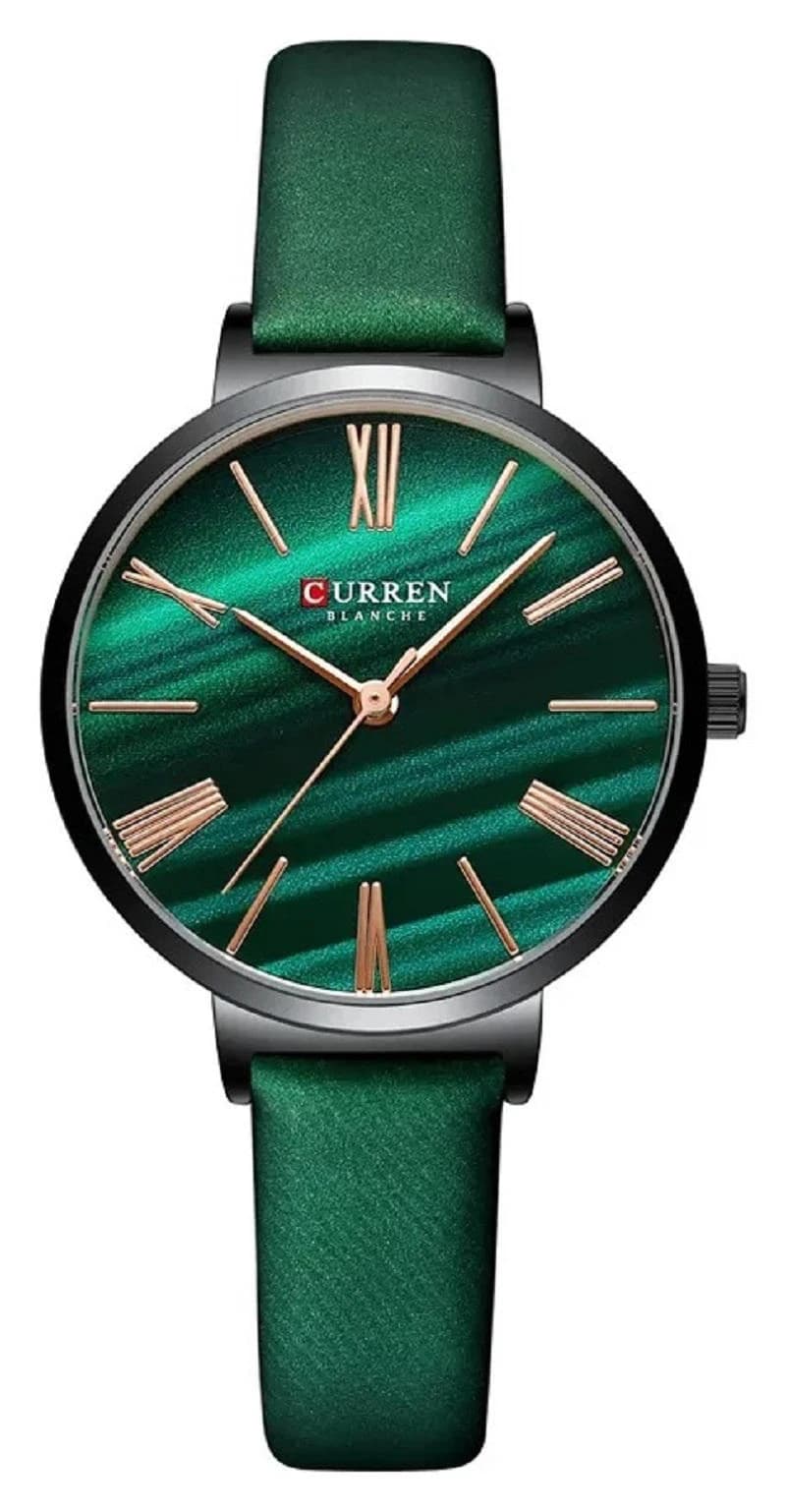 Curren 9076 Belt Quartz Wristwatch for Women – Green