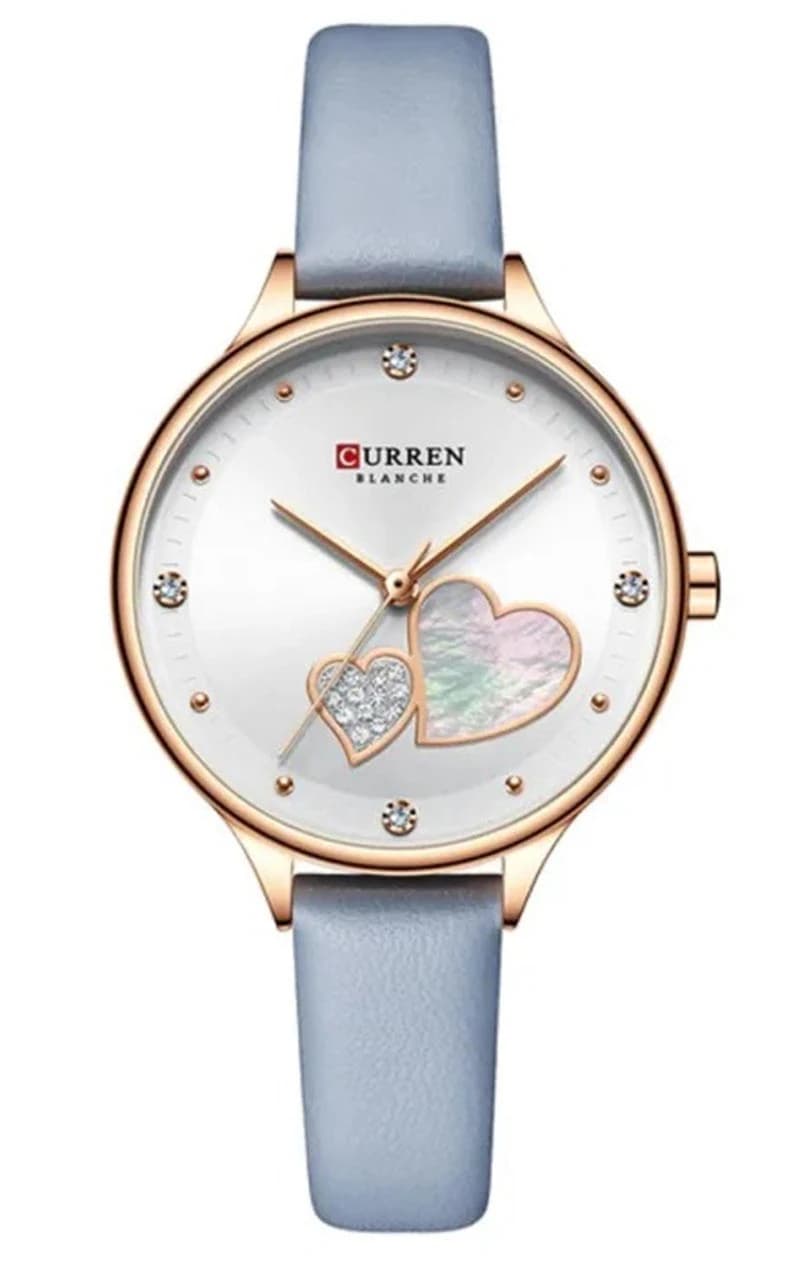 Curren 9077 Belt Watch for Women - Silver
