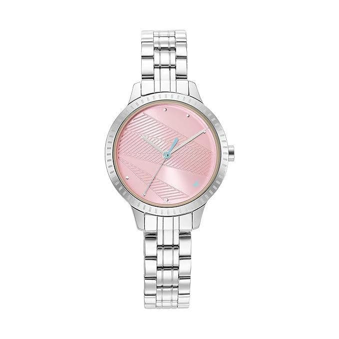 Fastrack 6267SM02 Stunners Analog Pink Dial Metal Watch for Girls