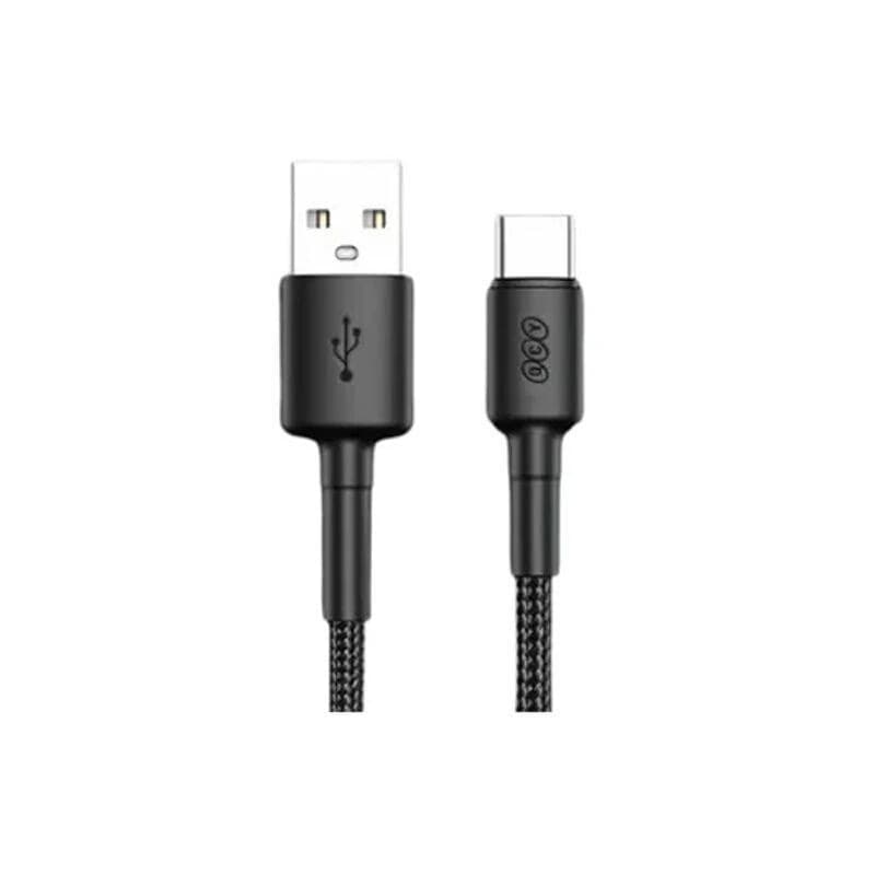 QCY DC05 60W Quick Charge USB-A to Type-C Data Cable–Black