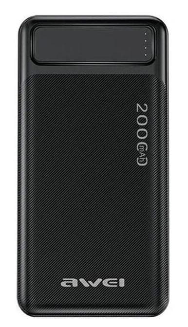 Awei P6K 20000mAh Dual USB Port Fast Charging Power Bank