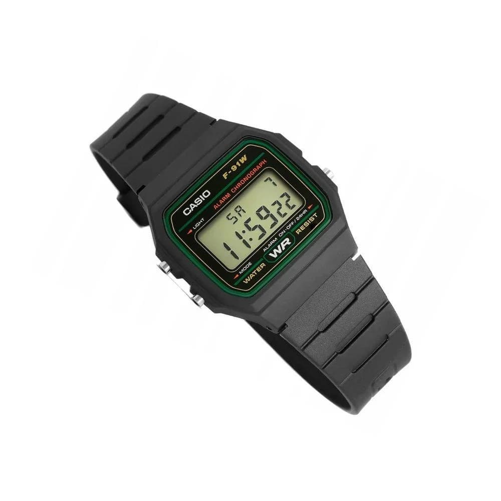 Casio F-91W-3DG Classic Retro Digital Fiber Belt Watch