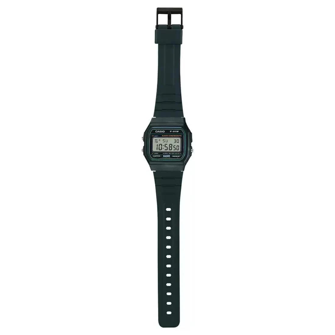 Casio F-91W-3DG Classic Retro Digital Fiber Belt Watch