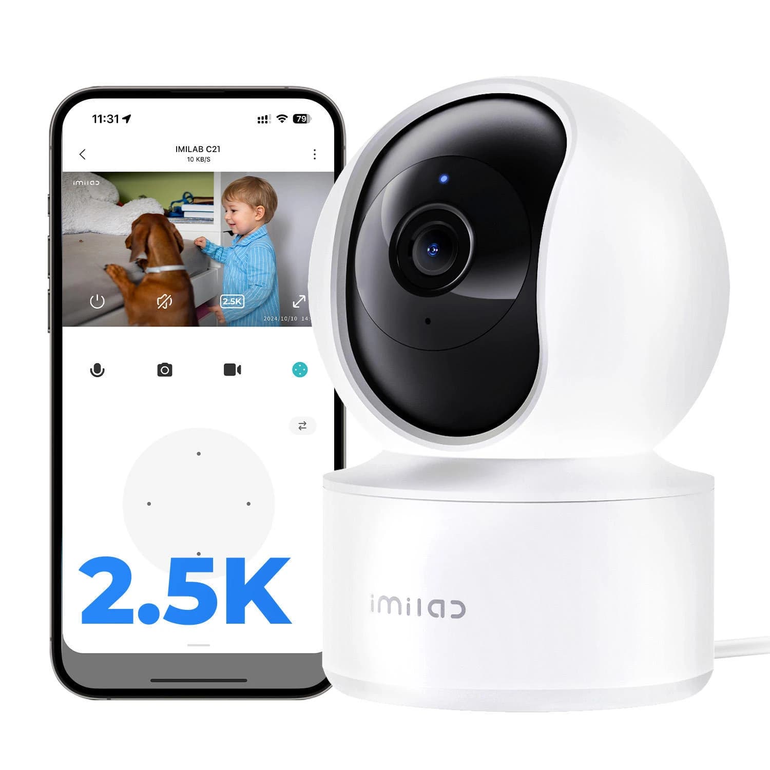 IMILAB C21 2.5K WiFi Plug-in Indoor Camera