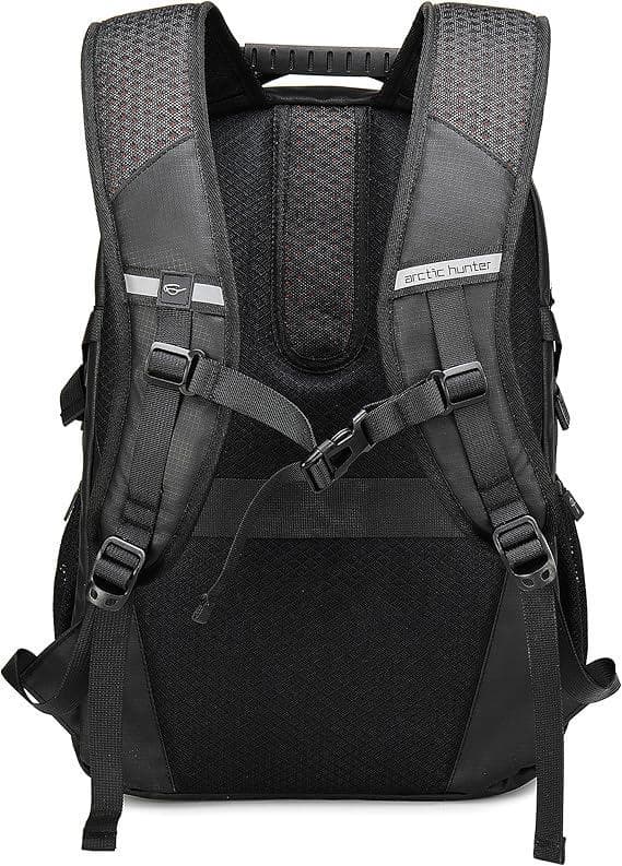 Arctic Hunter B00388 Multi Functional 15.6-inch Laptop Office Travel Backpack Bag - Black