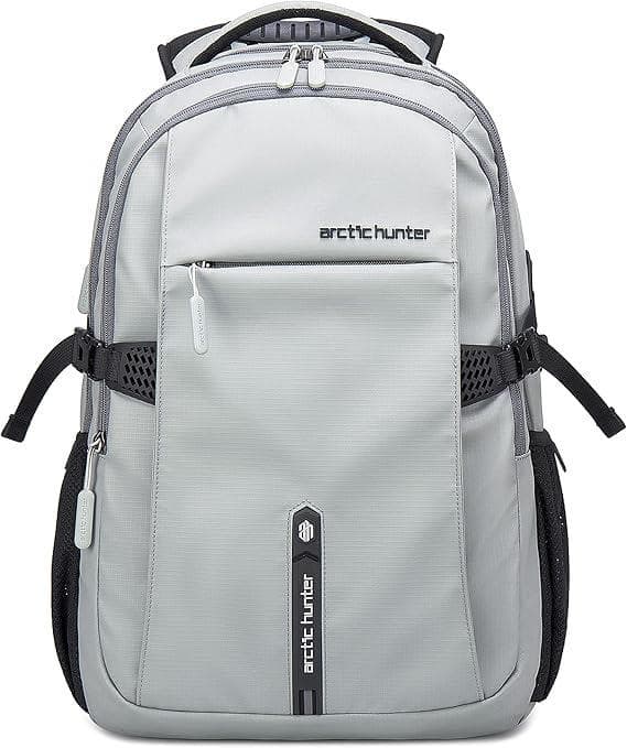 Arctic Hunter B00388 Multi Functional 15.6-inch Laptop Office Travel Backpack Bag - Grey