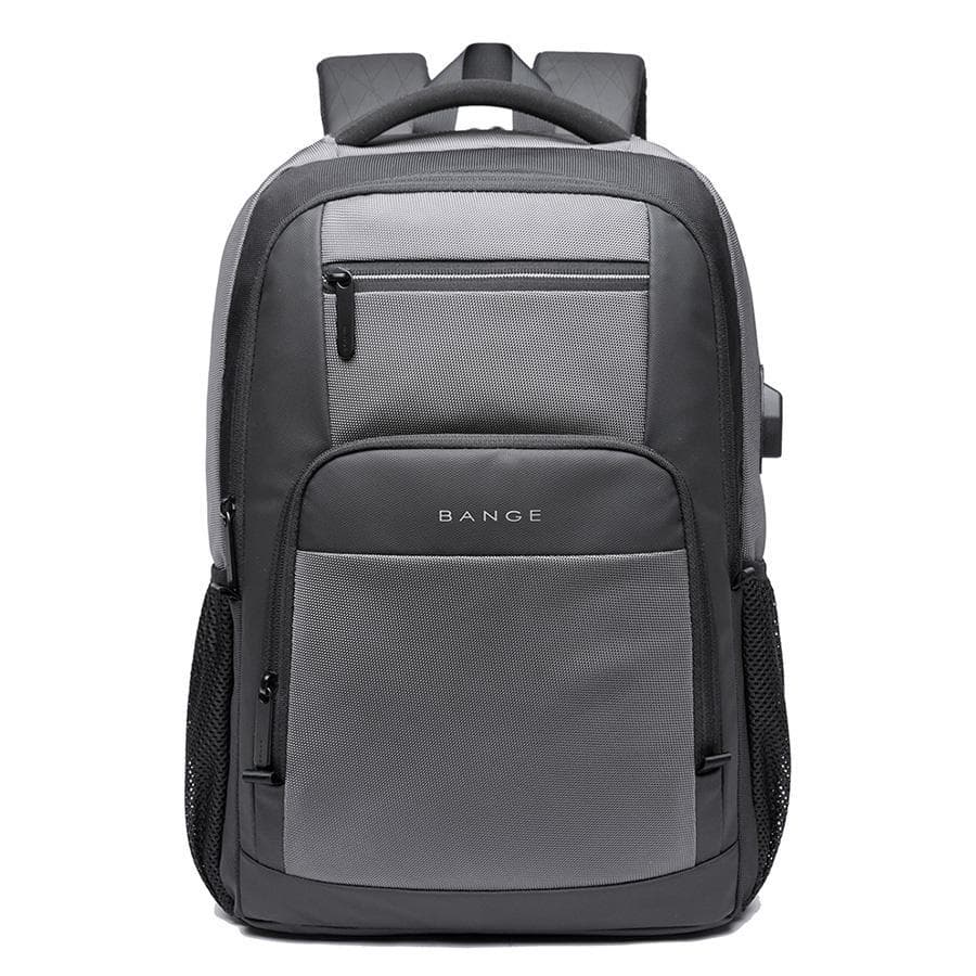 BANGE BG-1921 Bag External USB Port 15.6 Inch Laptop Backpack – Grey