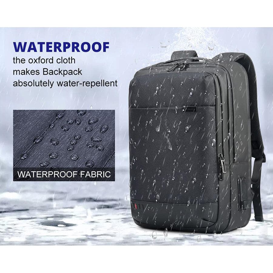 Arctic Hunter GB00328 Waterproof Laptop Business and Professional Travel Backpack - Black