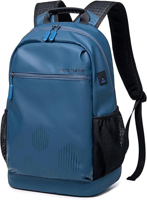 Arctic Hunter B00489 Casual Backpack Water Resistant College School Bag with Built in USB - Blue