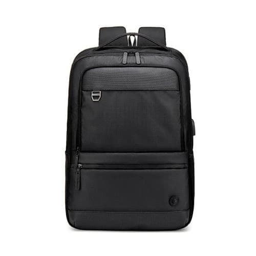 Golden Wolf GB00402 Water Resistant Laptop Business and Travel Backpack - Black