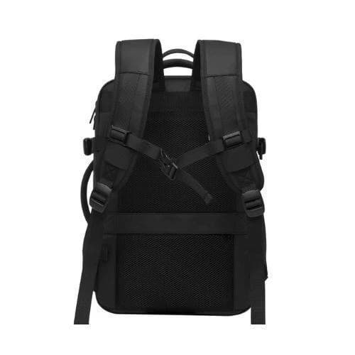 BANGE BG-1908 Large Capacity Expandable Multi-Purpose Business Bag & Travel Backpack Waterproof Laptop Backpack for 15.6inch - Black