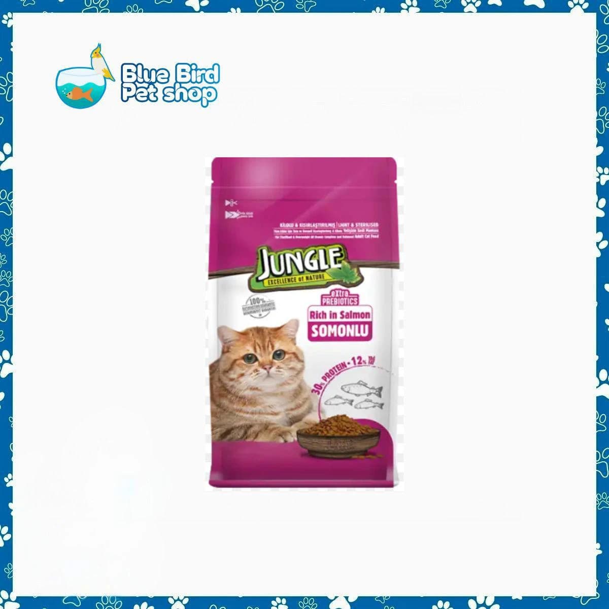 Jungle Adult Dry Cat Food Salmon 500gm