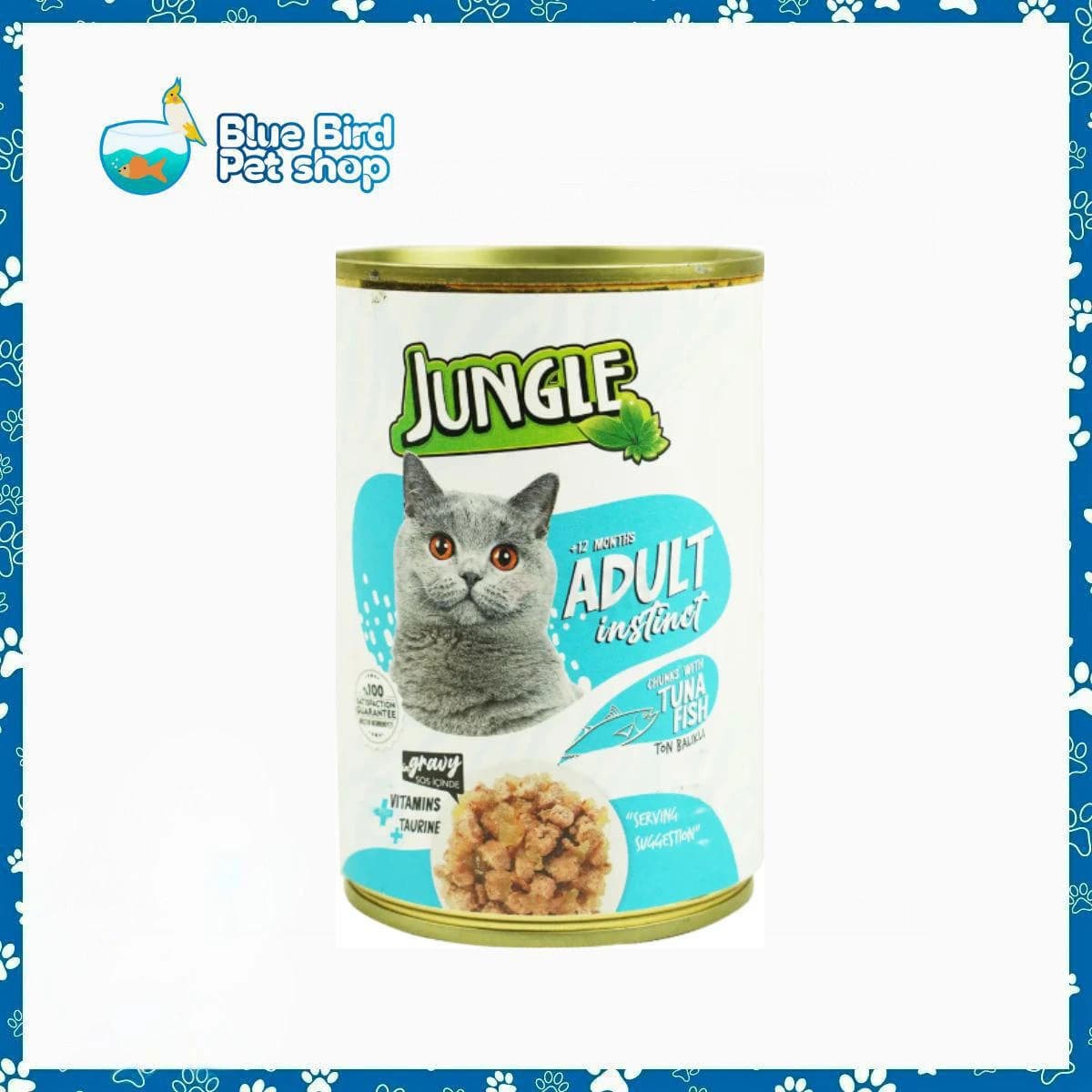 Jungle Adult Cat Food Can Tuna Fish 400gm