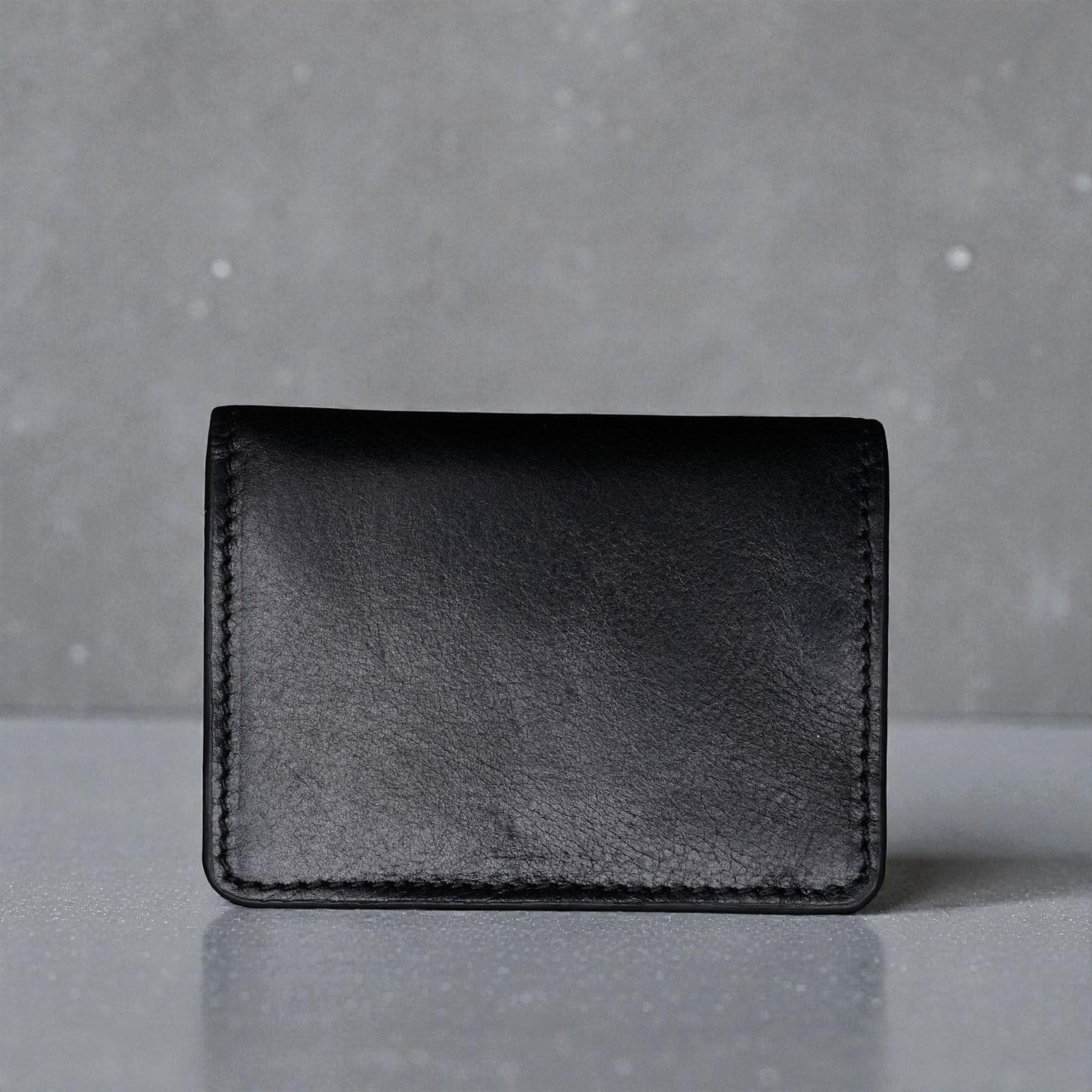 Zays Premium Leather Magnetic Card Holder - Slim and Eco-Friendly Mini Wallet for Unisex - Handmade Secure Compact and Stylish Design (ZCW109 - Black)