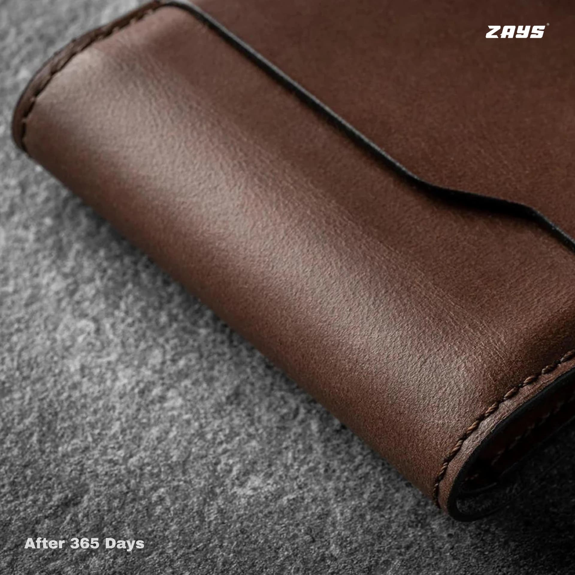 Zays Handcrafted Premium Leather Bifold Short Wallet ZSW102-Chocolate