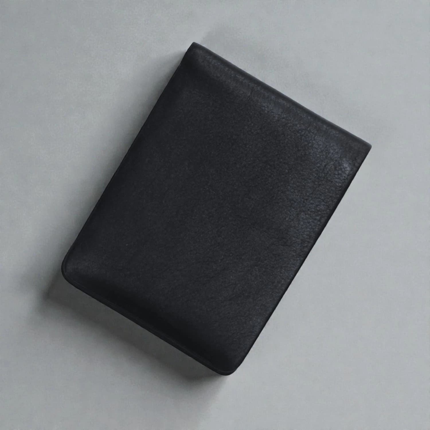 Zays Handcrafted Premium Leather Bifold Short Wallet ZSW103-Black